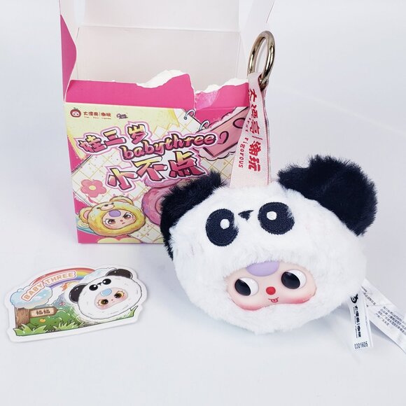 Baby Three BabyThree Tiny Animal Blind Box Series Plush Mini - PANDA - Picture 1 of 4